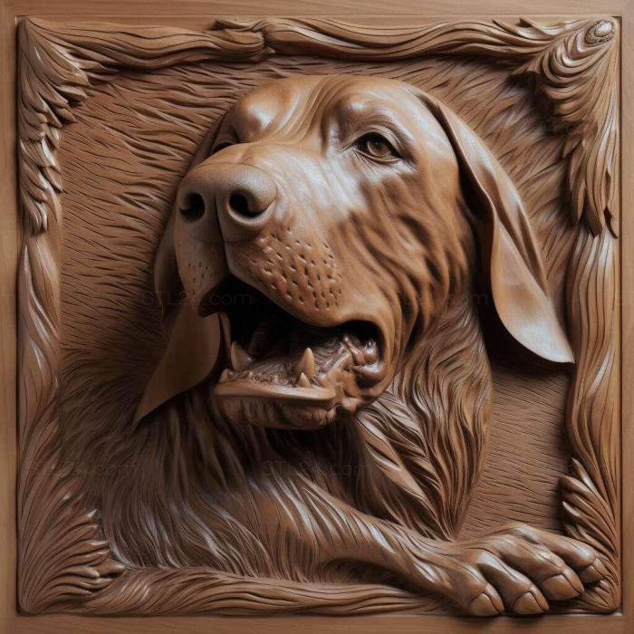 Nature and animals (st The Smoland Hound dog 3, NATURE_5903) 3D models for cnc