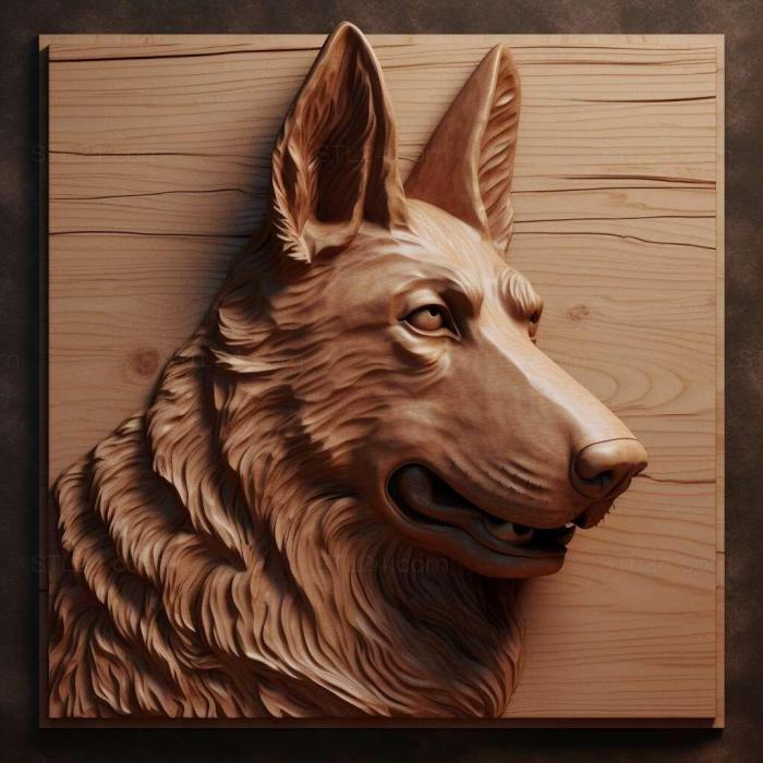 Nature and animals (Greek Shepherd dog 1, NATURE_5909) 3D models for cnc