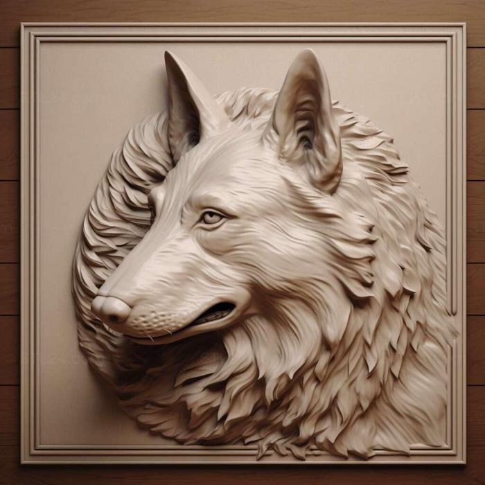 Nature and animals (Greek Shepherd dog 2, NATURE_5910) 3D models for cnc