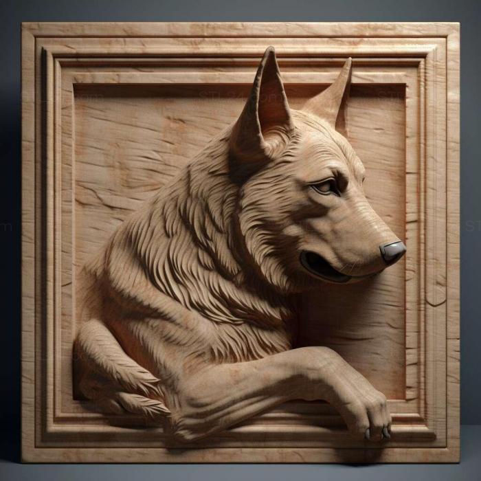 Nature and animals (Greek Shepherd dog 4, NATURE_5912) 3D models for cnc