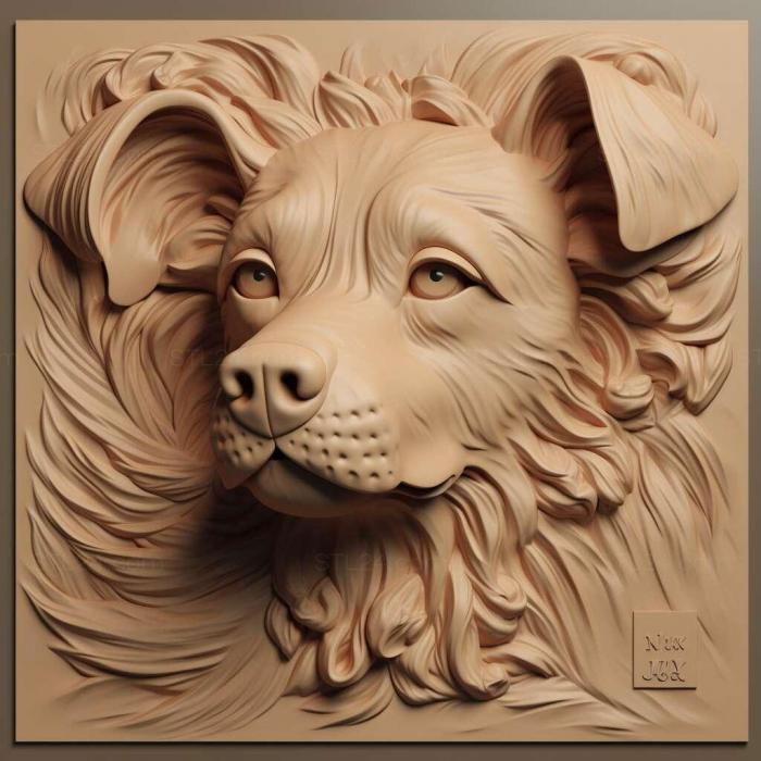 Nature and animals (Kisyu dog breed dog 2, NATURE_5938) 3D models for cnc