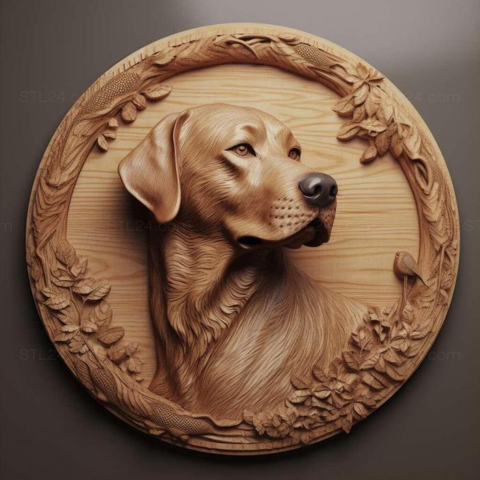 Природа и животные (Ланкаширская собака- целитель 1, NATURE_5945) 3D модель для ЧПУ станка