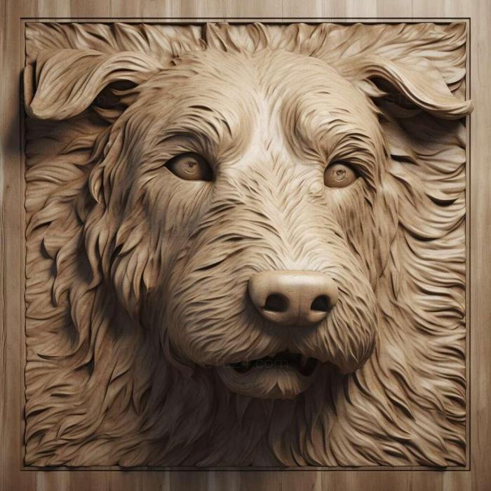 Nature and animals (st Saw argentino dog 2, NATURE_5962) 3D models for cnc
