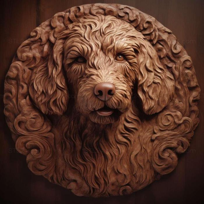Nature and animals (Spanish Water dog 3, NATURE_6083) 3D models for cnc