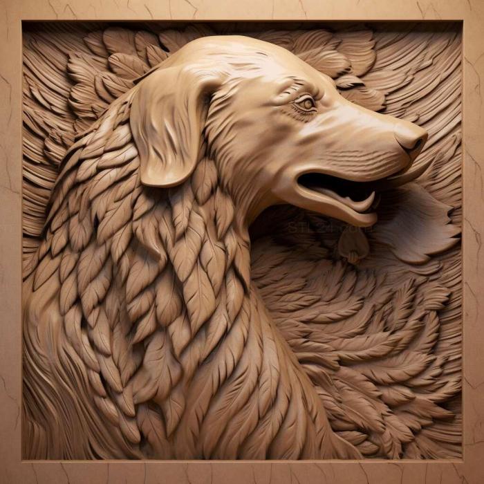 Nature and animals (st The Big Vendean Griffon dog 1, NATURE_6101) 3D models for cnc