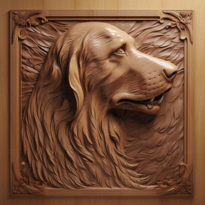 Nature and animals (st The Big Vendean Griffon dog 4, NATURE_6104) 3D models for cnc