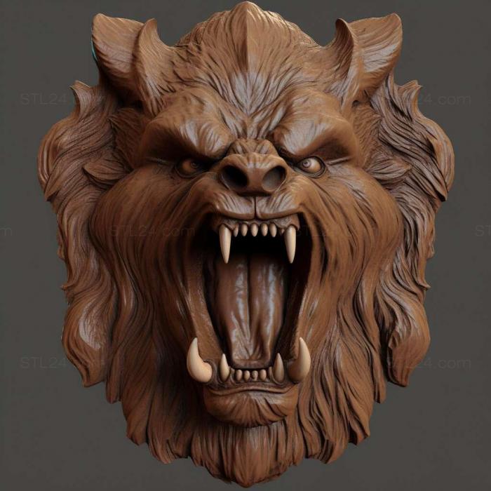 werewolf 3d model 3