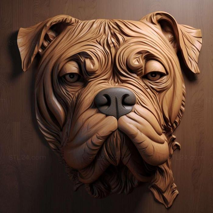 Nature and animals (st Moody dog breed dog 2, NATURE_6162) 3D models for cnc