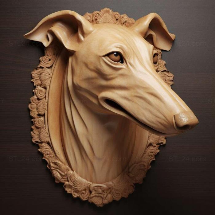 Nature and animals (Horthaya greyhound dog 2, NATURE_6166) 3D models for cnc