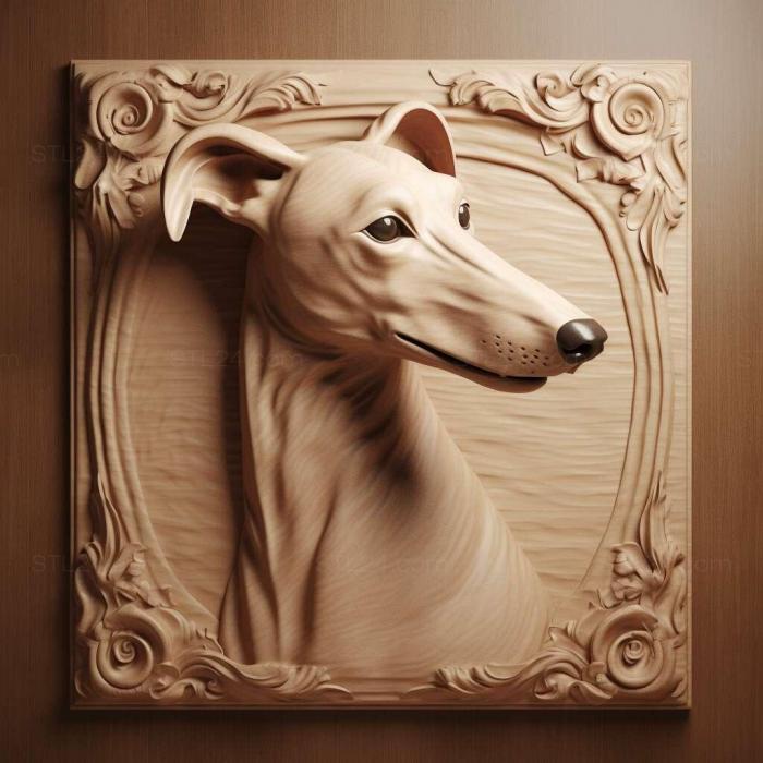 Nature and animals (Horthaya greyhound dog 3, NATURE_6167) 3D models for cnc