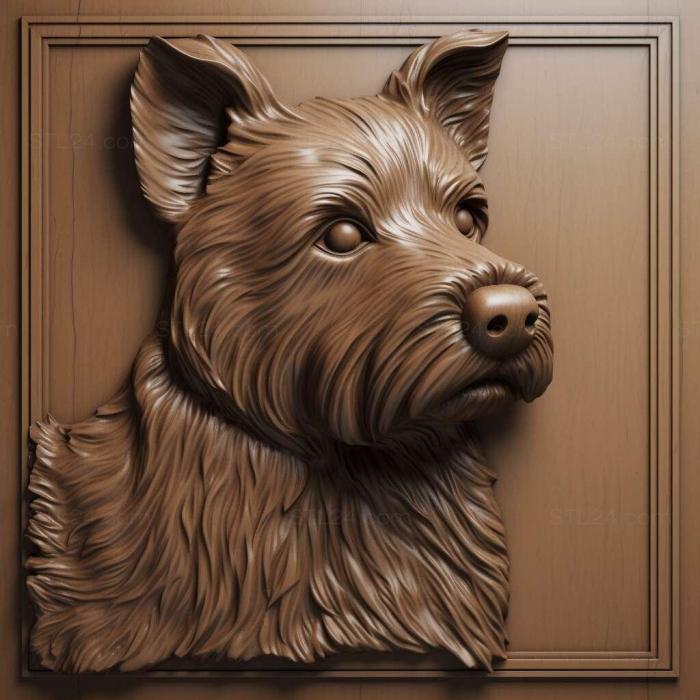 Nature and animals (st Teddy is a Roosevelt Terrier dog 1, NATURE_6229) 3D models for cnc