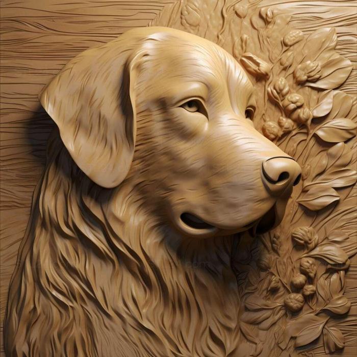 Nature and animals (The Nova Scotia Retriever dog 3, NATURE_6267) 3D models for cnc