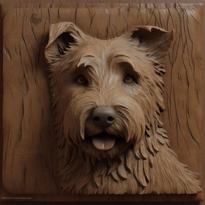 Nature and animals (Glen of Imaal Terrier dog 3, NATURE_6283) 3D models for cnc