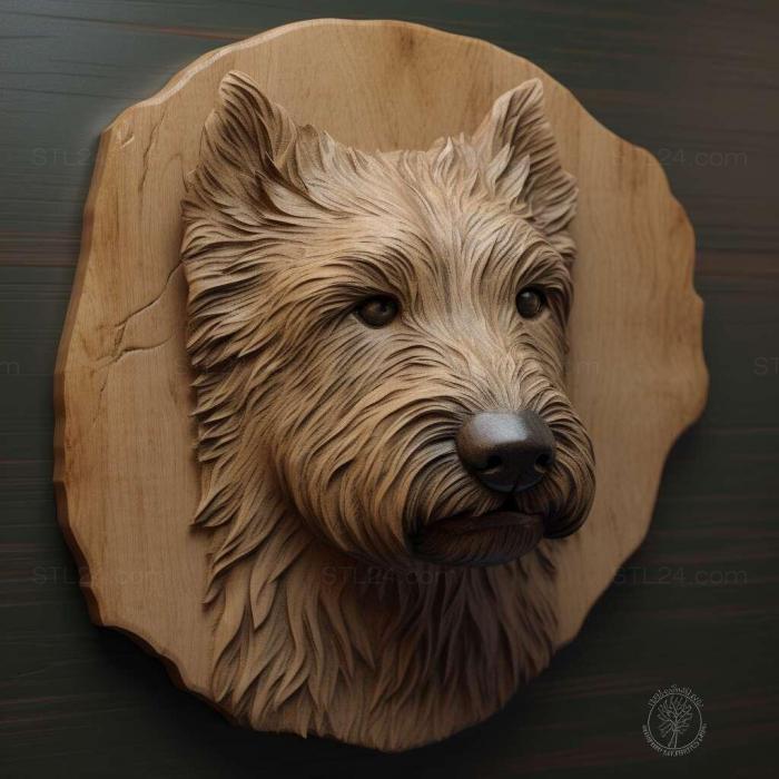 Nature and animals (Glen of Imaal Terrier dog 4, NATURE_6284) 3D models for cnc