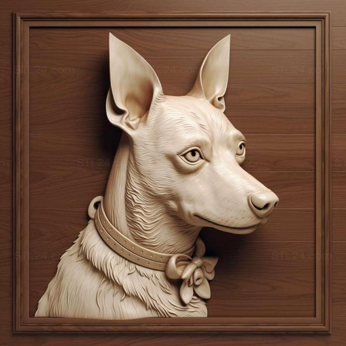 Nature and animals (st Rat Terrier dog 4, NATURE_6316) 3D models for cnc