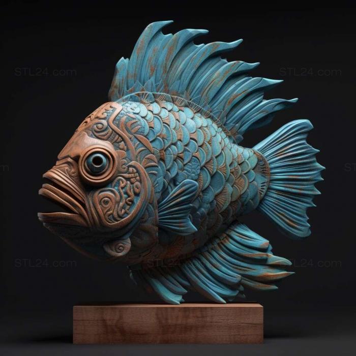 Мандариновая рыба рыба 3