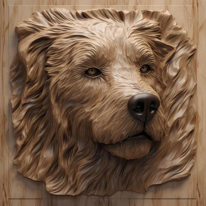 Nature and animals (st Catalan Shepherd dog 3, NATURE_6335) 3D models for cnc
