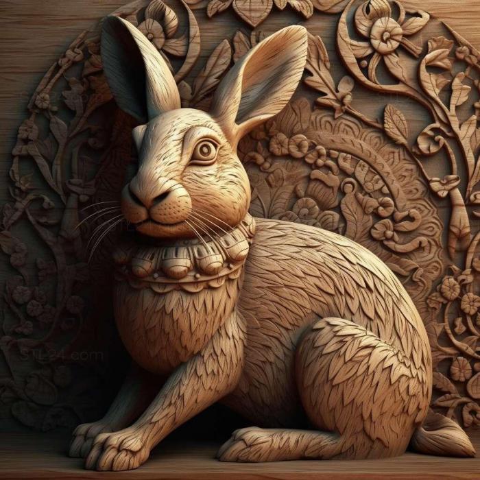 Nature and animals (stl The Seville Rabbit 3, NATURE_6395) 3D models for cnc