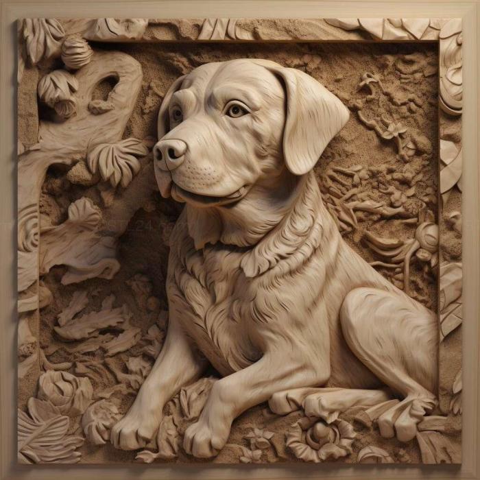 Nature and animals (st Barry the dog famous animal 4, NATURE_6412) 3D models for cnc