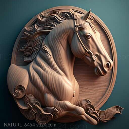 Nature and animals (st Lord Mortons mare famous animal 2, NATURE_6454) 3D models for cnc