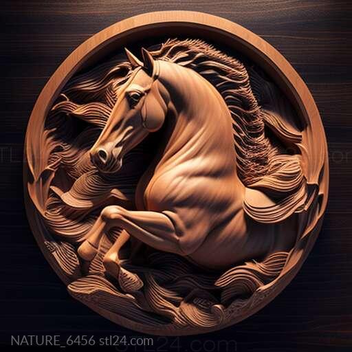 Nature and animals (st Lord Mortons mare famous animal 4, NATURE_6456) 3D models for cnc