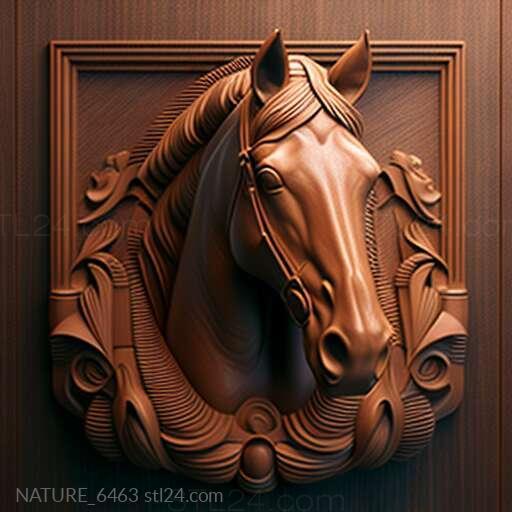 Nature and animals (st Idol horse famous animal 3, NATURE_6463) 3D models for cnc