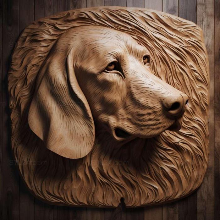Nature and animals (st Russian Hound dog 4, NATURE_648) 3D models for cnc