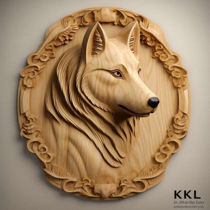Nature and animals (st Alaskan Kli kai dog 2, NATURE_6486) 3D models for cnc