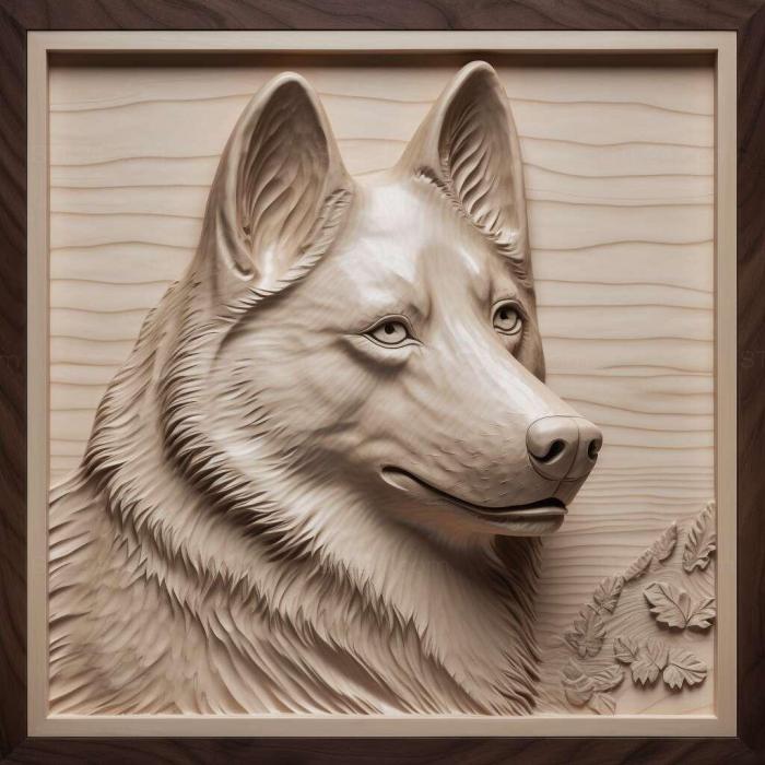 Nature and animals (st Alaskan Kli kai dog 4, NATURE_6488) 3D models for cnc