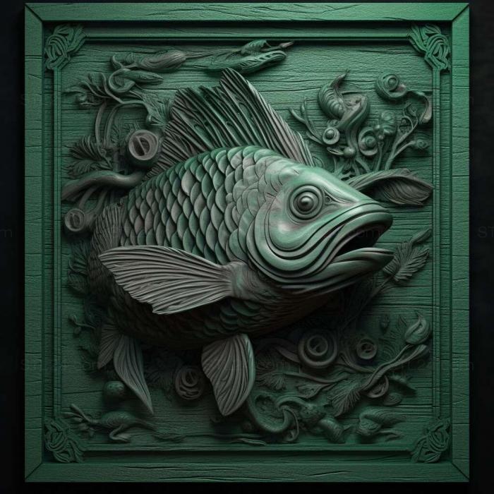Green swordsman fish 1