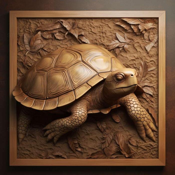 Nature and animals (Kiki turtle famous animal 2, NATURE_6586) 3D models for cnc