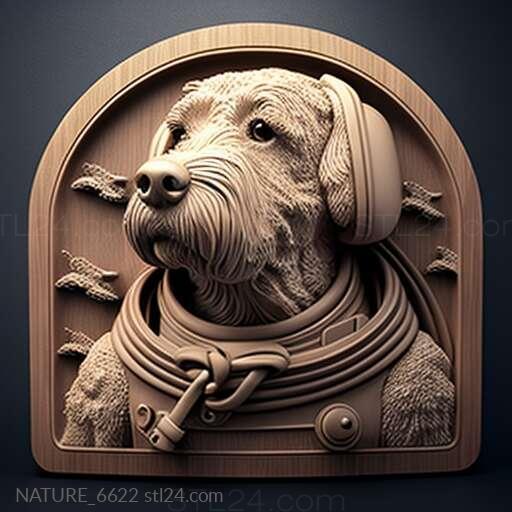 Nature and animals (st Asterisk cosmonaut dog famous animal 2, NATURE_6622) 3D models for cnc