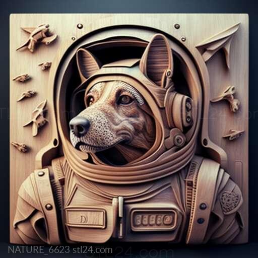 st Asterisk cosmonaut dog famous animal 3