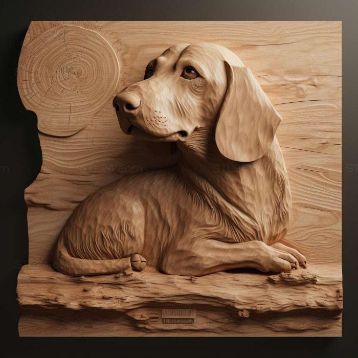 Nature and animals (st Alpine Dachshund Hound dog 3, NATURE_6627) 3D models for cnc