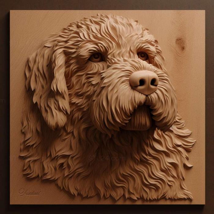 Nature and animals (st Barbet dog breed dog 2, NATURE_6658) 3D models for cnc