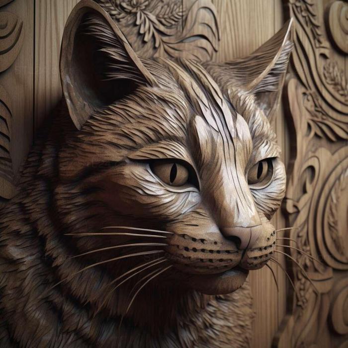 Nature and animals (st Highlander cat 1, NATURE_6677) 3D models for cnc