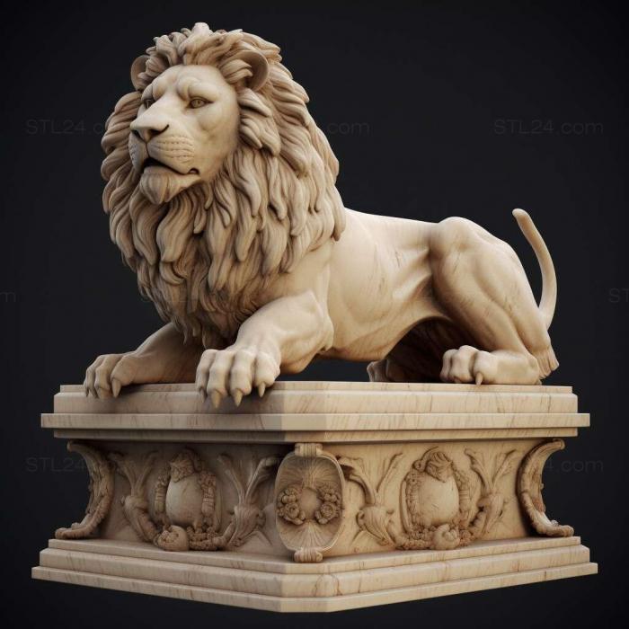 LION on the small pedestal 4