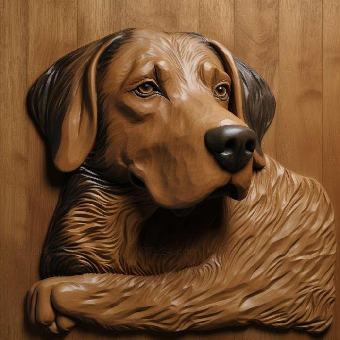 Природа и животные (Сент- Энтлебухер зенненхунд собака 3, NATURE_6783) 3D модель для ЧПУ станка
