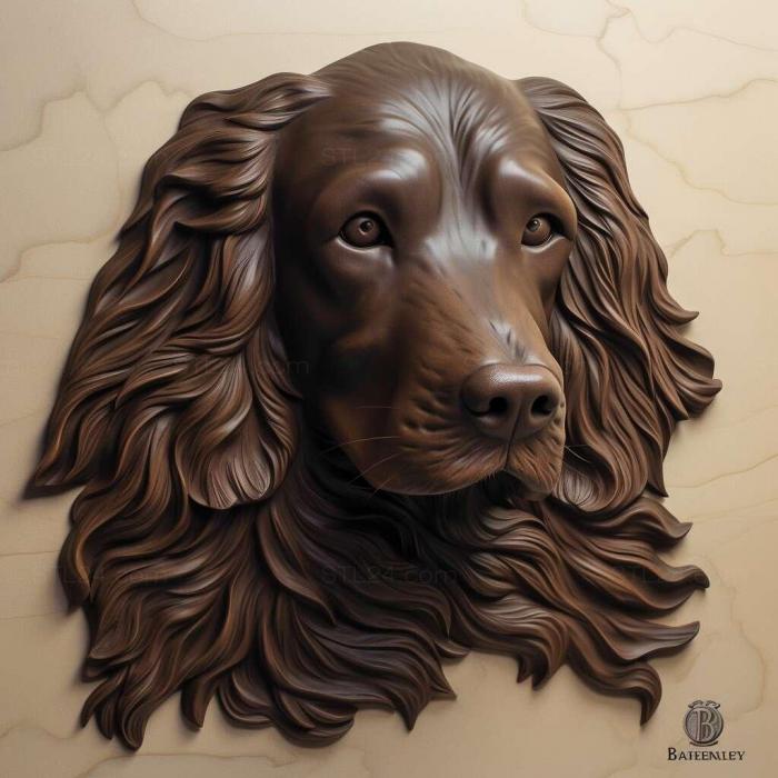 Nature and animals (Boykin Spaniel dog 1, NATURE_6785) 3D models for cnc