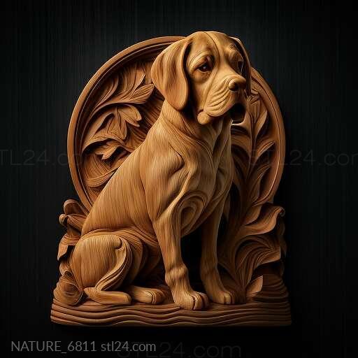 Nature and animals (st Patron dog famous animal 3, NATURE_6811) 3D models for cnc