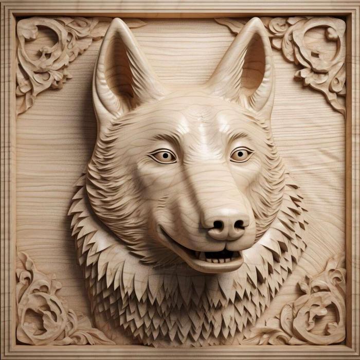 Nature and animals (st Northern Inuit dog 1, NATURE_6817) 3D models for cnc