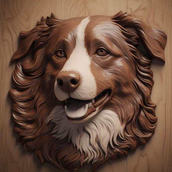 Nature and animals (australian shepherd 3, NATURE_6847) 3D models for cnc