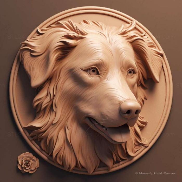 Nature and animals (australian shepherd 4, NATURE_6848) 3D models for cnc