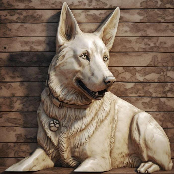 Nature and animals (st Portuguese Shepherd dog 4, NATURE_6868) 3D models for cnc