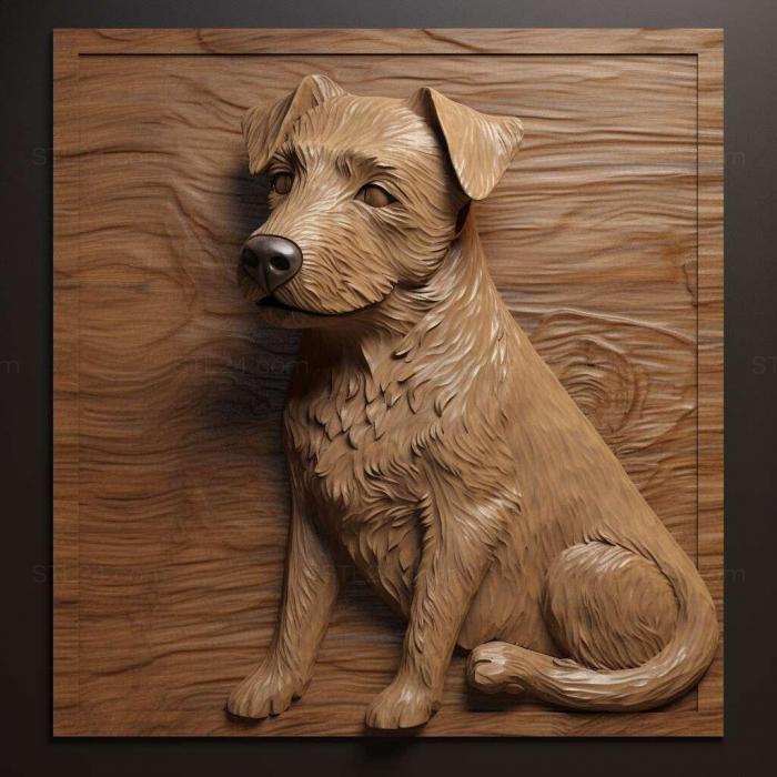 Nature and animals (st Patterdale Terrier dog 2, NATURE_6882) 3D models for cnc