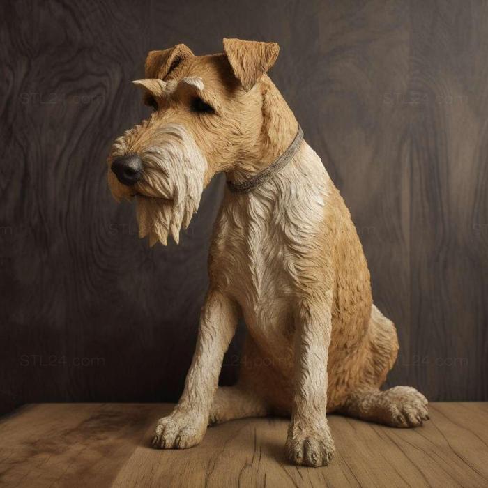 Nature and animals (Wire haired fox terrier dog 1, NATURE_6893) 3D models for cnc