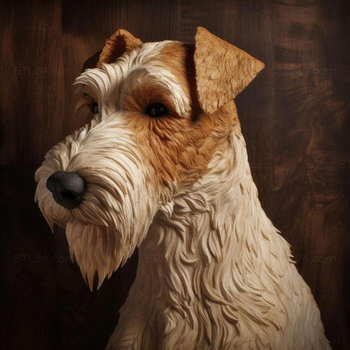 Nature and animals (Wire haired fox terrier dog 2, NATURE_6894) 3D models for cnc