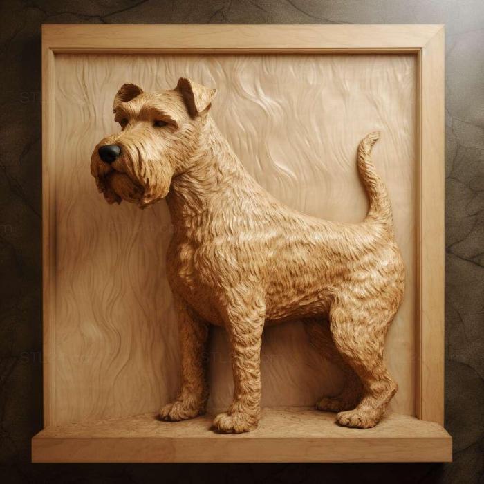 Nature and animals (st Lakeland Terrier dog 1, NATURE_6905) 3D models for cnc