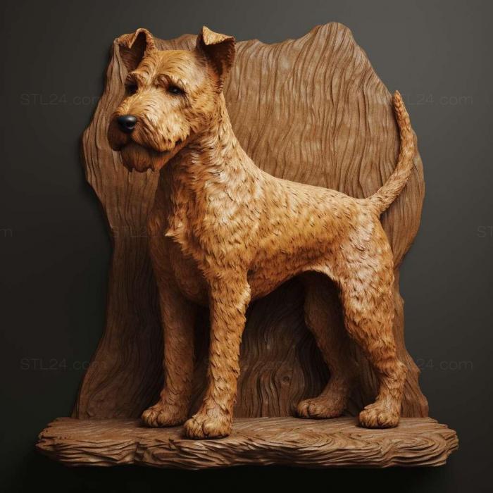 Nature and animals (st Lakeland Terrier dog 4, NATURE_6908) 3D models for cnc