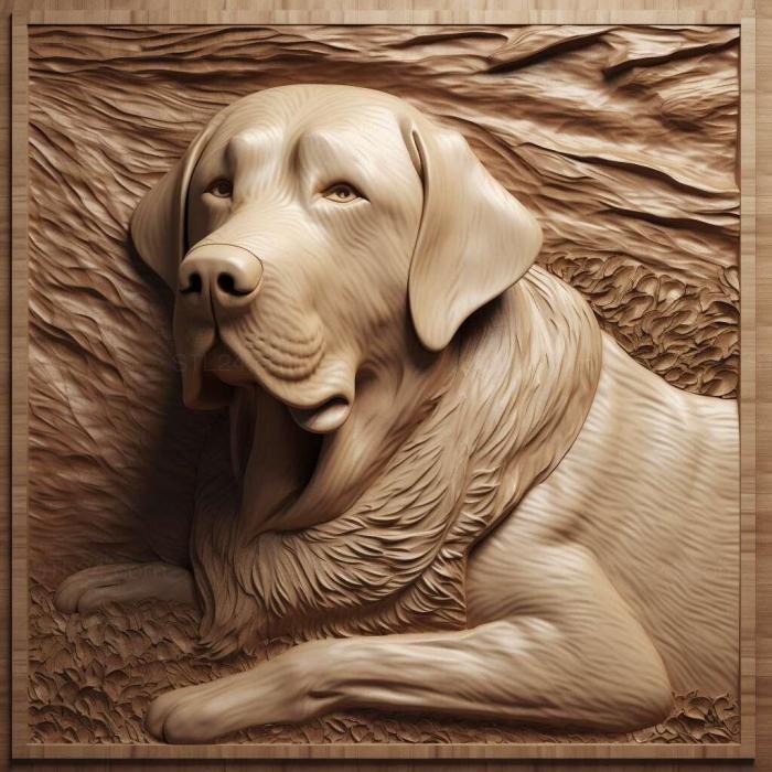 Nature and animals (st Labrador Retriever dog 2, NATURE_6954) 3D models for cnc